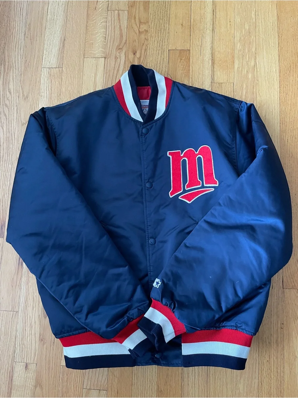 Vintage Starter Diamond Collection Satin Minnesota Twins MLB Jacket - Large